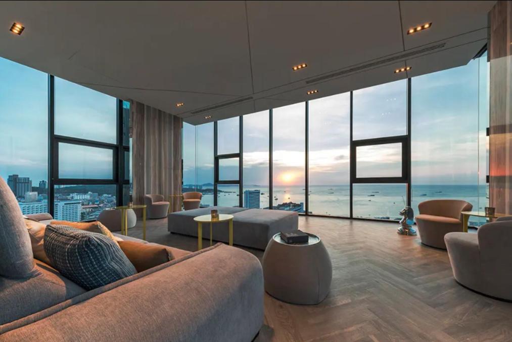 Central Pattaya - Sea View Large Balcony Condo With Infinity Pool المظهر الخارجي الصورة
