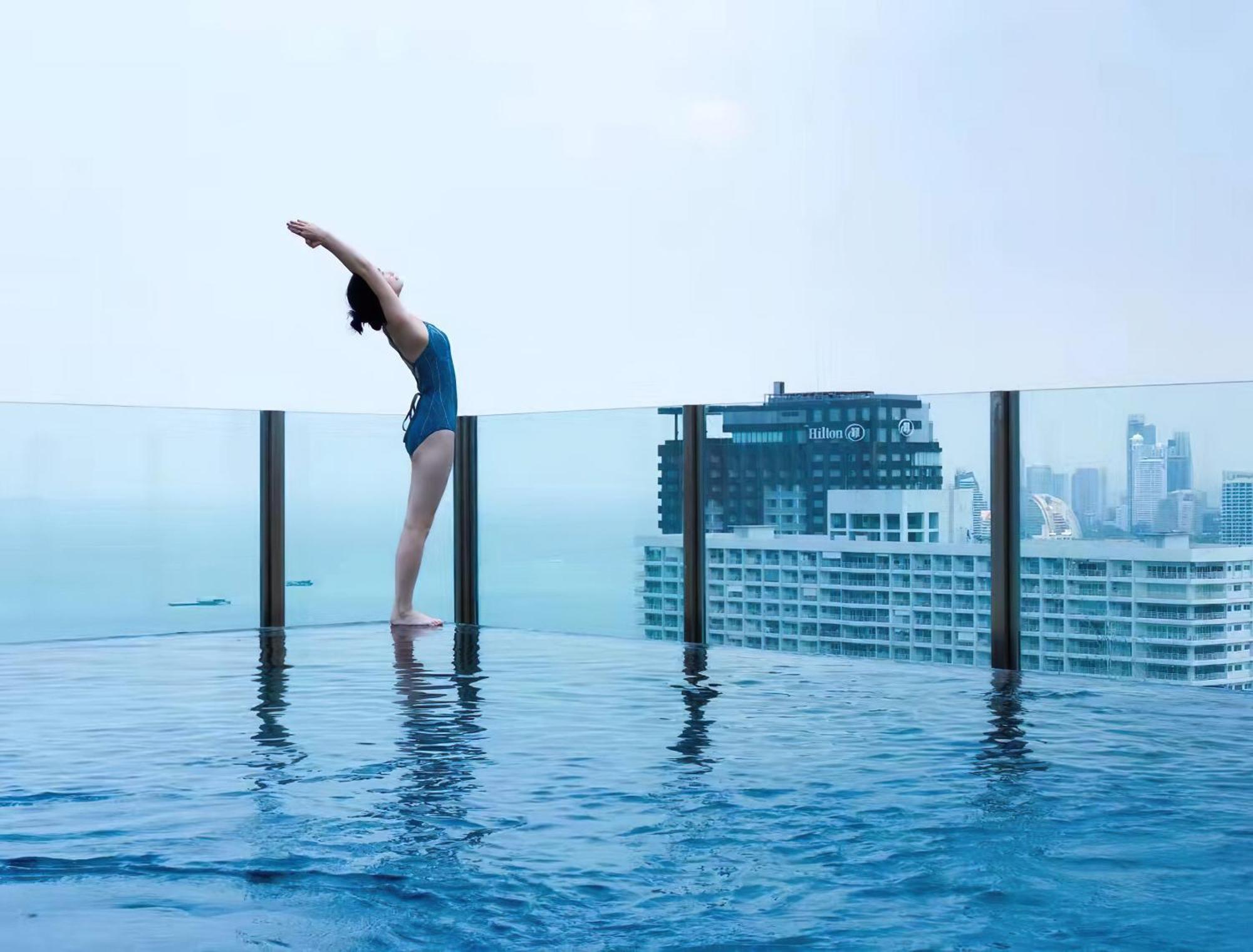 Central Pattaya - Sea View Large Balcony Condo With Infinity Pool المظهر الخارجي الصورة