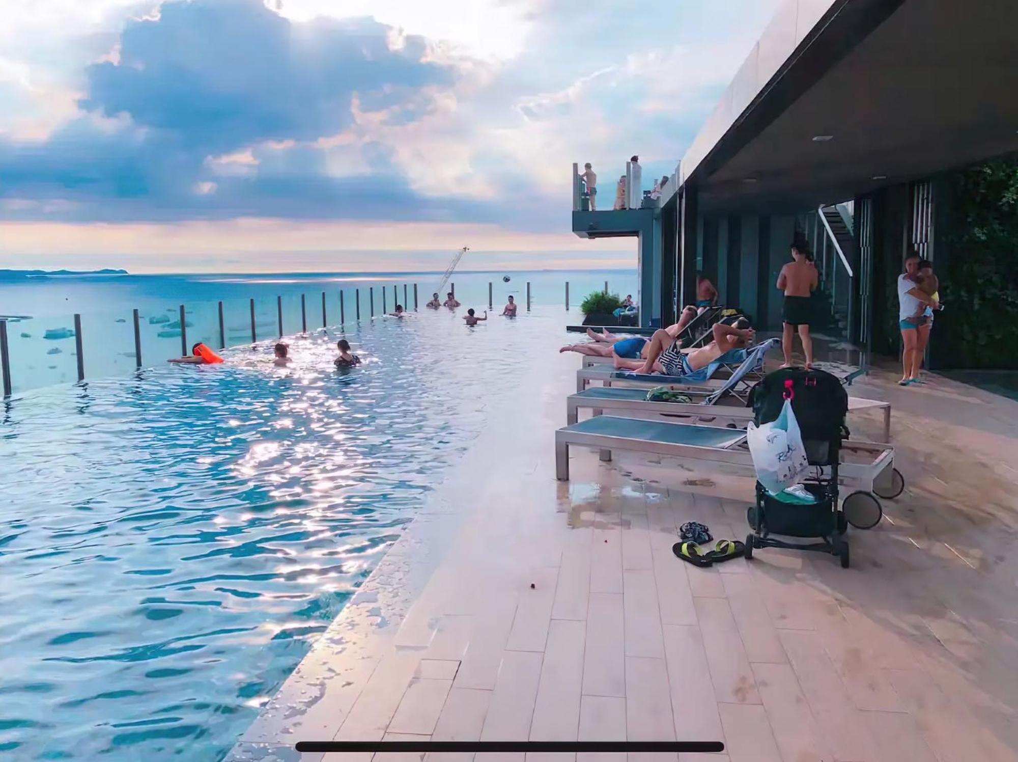 Central Pattaya - Sea View Large Balcony Condo With Infinity Pool المظهر الخارجي الصورة